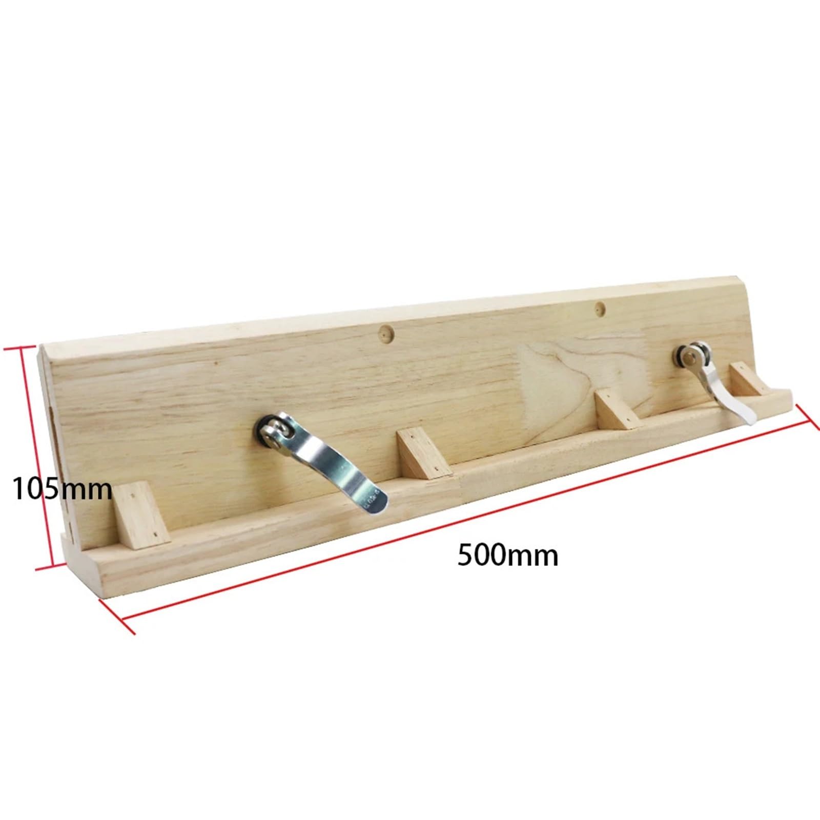 Coser Clip De Madera Herramienta De Sujeción For Costura A Mano Cuero Artesanal, Clip Madera Horizontal Escritorio For Coser Cinturones(50cm wooden clips)