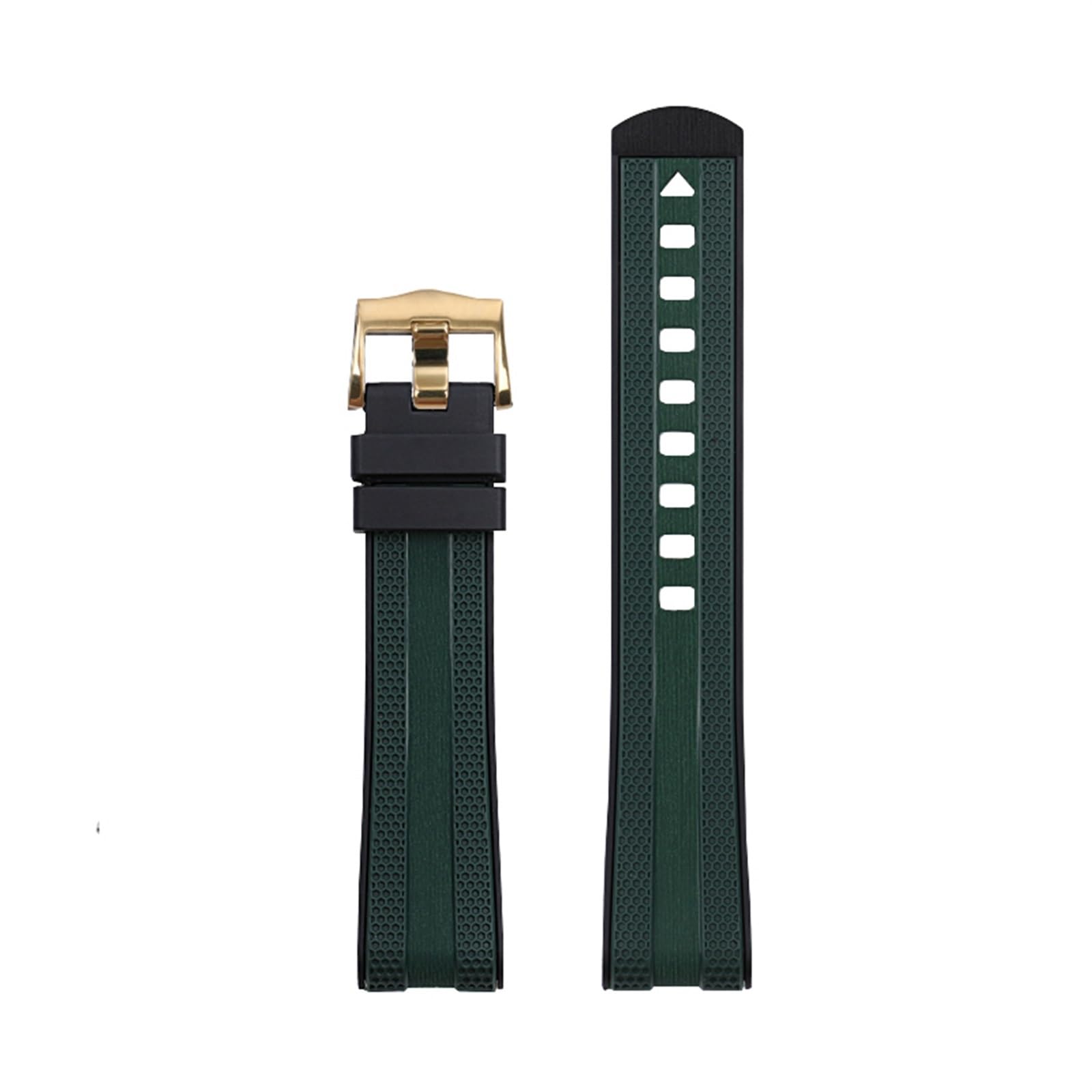 20mm per cinturino Omega Seamaster 300 cinturino con estremità curva cinturino in gomma siliconica liquida a doppio colore cinturino morbido