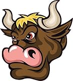 U24 Aufkleber Stierkopf Stier Bulle Autoaufkleber Sticker Konturschnitt