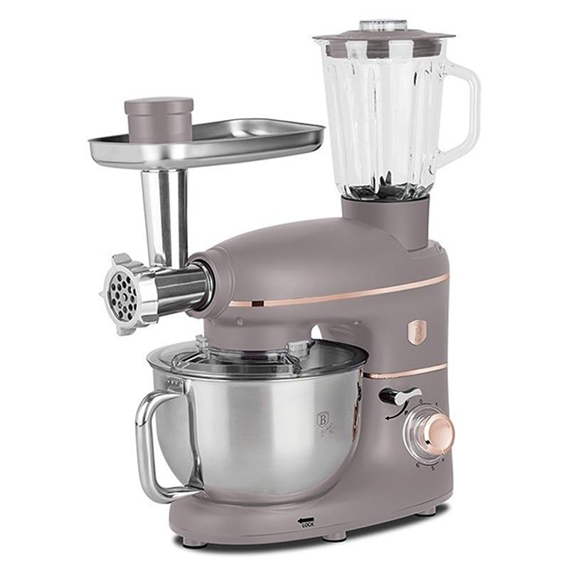 Berlinger Haus Robot kuchenny z młynkiem i mikserem, 1500 W, Taupe Collection BH-9530