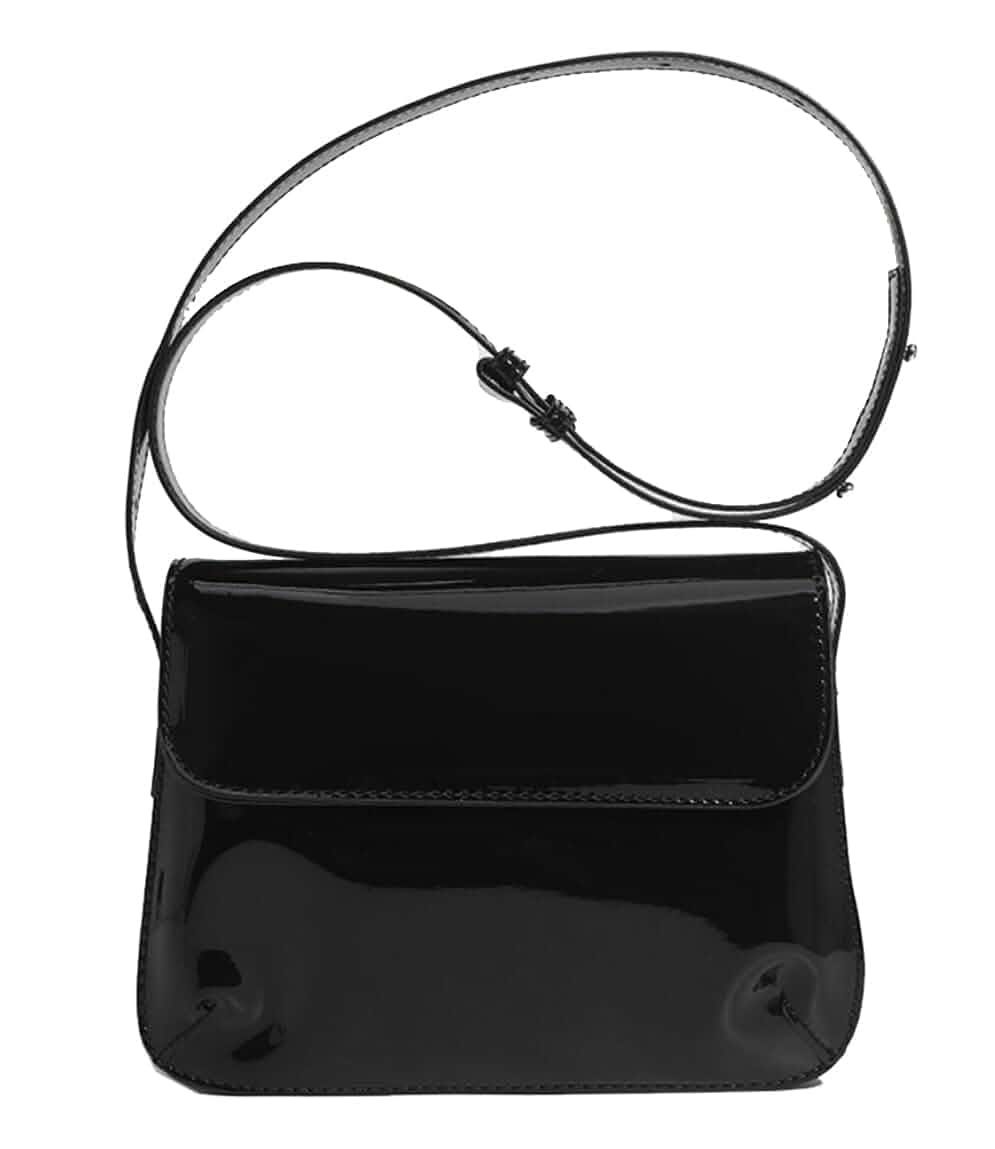 Patent Leather Evening Clutch Shiny Top-handle Purse Mini Shoulder Bag Elegant Handbag for Women