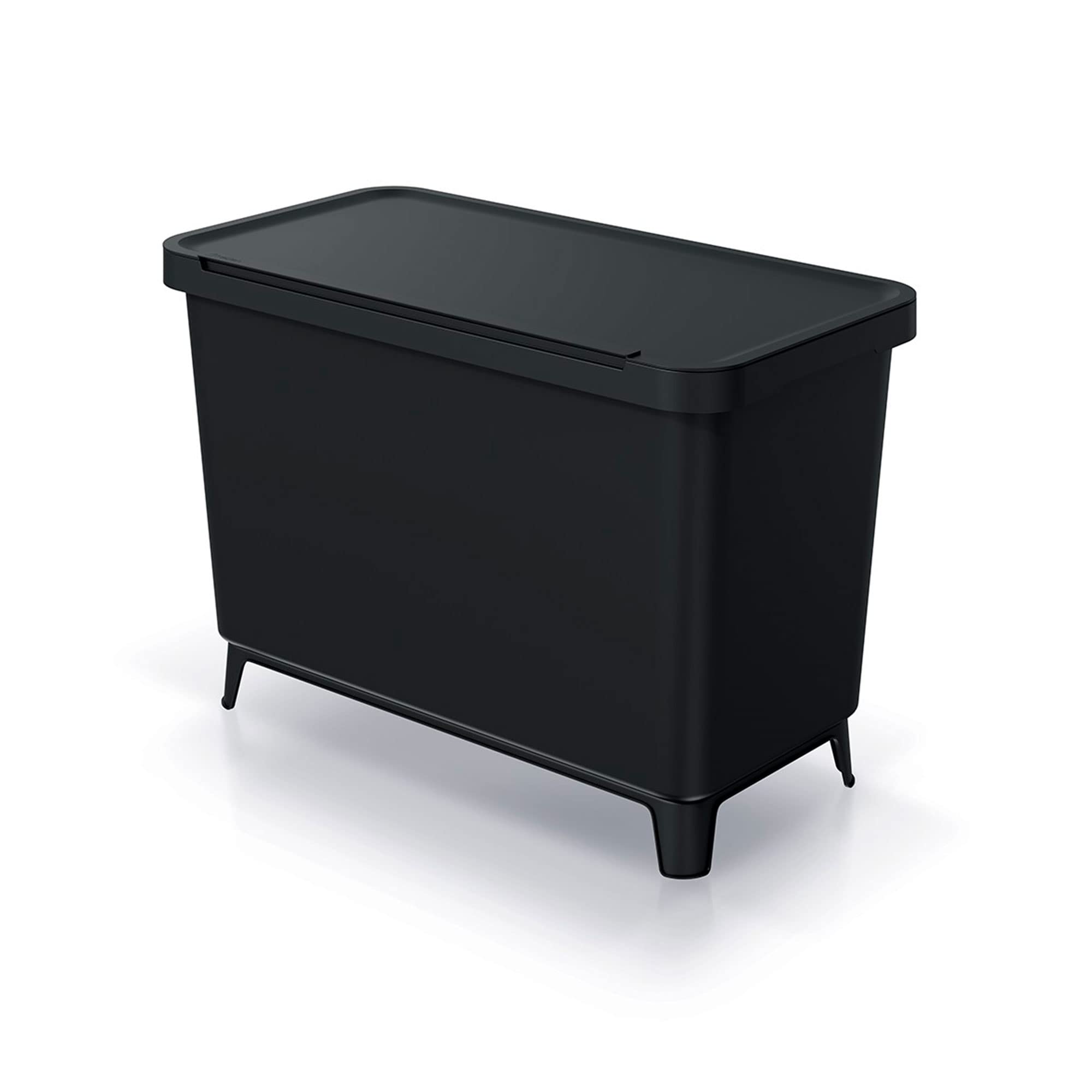 Contenitore Raccolta Differenziata 3 Scomparti Classificatore Di Riciclaggio Grigio 3x10L Keden Bidone Riciclo 10 Litri