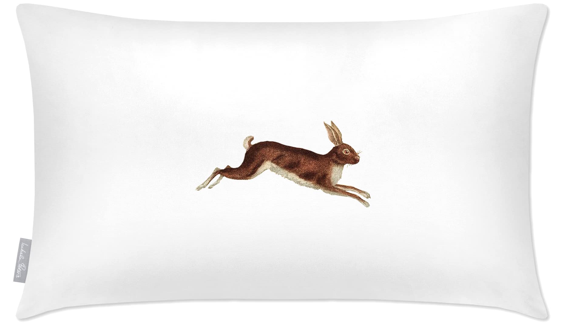 Izabela Peters Outdoor Cushions Waterproof, 60 x 40 cm, Filled Outdoor Cushion, Hare - White, Garden Furniture Cushions, Outdoor Seat Cushions, Garden Chair Cushions โ image 1