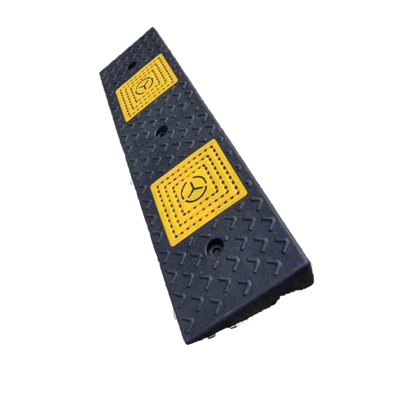 QICBYING Rubber Threshold Ramps - Portable Car Ramps, Black Kerb PVC Plastic Threshold Ramp, Heavy Duty Rubber Ramps For Wheelchairs, Caravan, Motorhome(100x25x7cm)