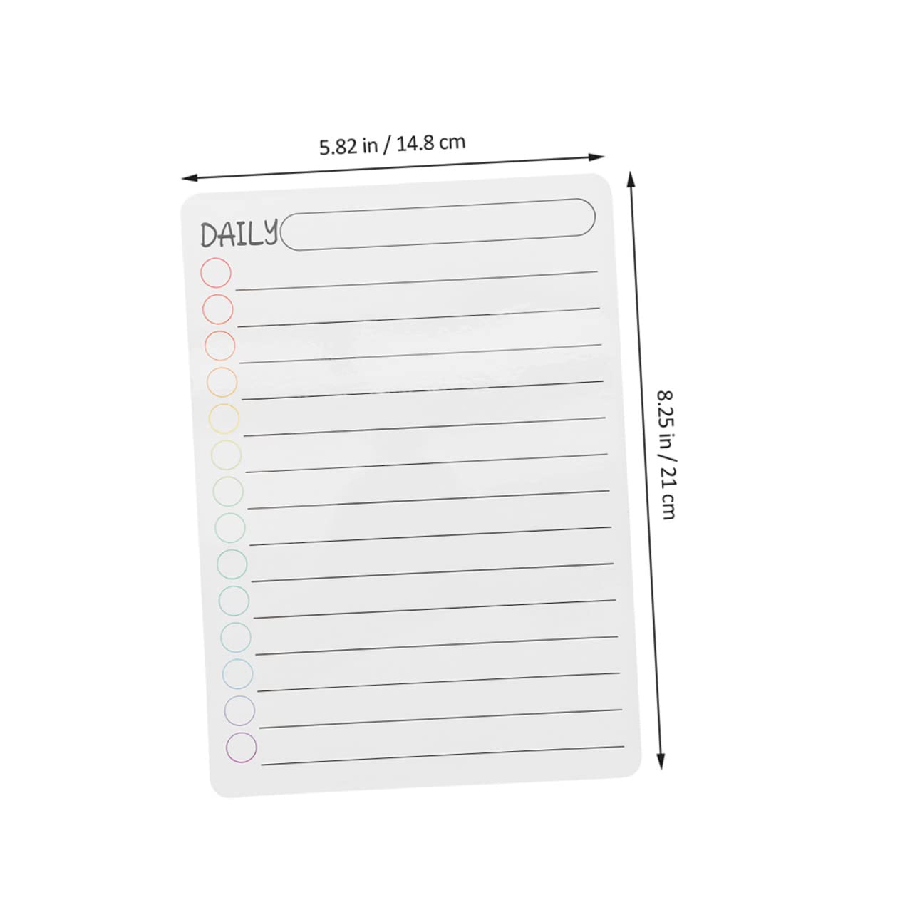 18stücke Teiliges Magnetisches Wochenplaner Abwischbare Kühlschrank-whiteboards Für Tägliche Wöchentliche Und Monatliche Planung Für Zuhause Und Büro