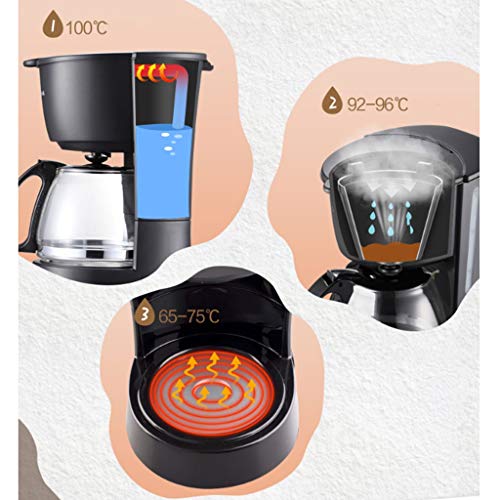 Viinice Máquina de café Hogar automática Automática pequeña cafetera cafetera Oficina de cafetería Comercial Tetera de… - Imagen 6