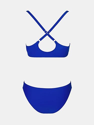 Miniatura 6 de CUPSHE - Conjunto de bikini de dos piezas para mujer, estampado floral y detalle de nudo de conejo