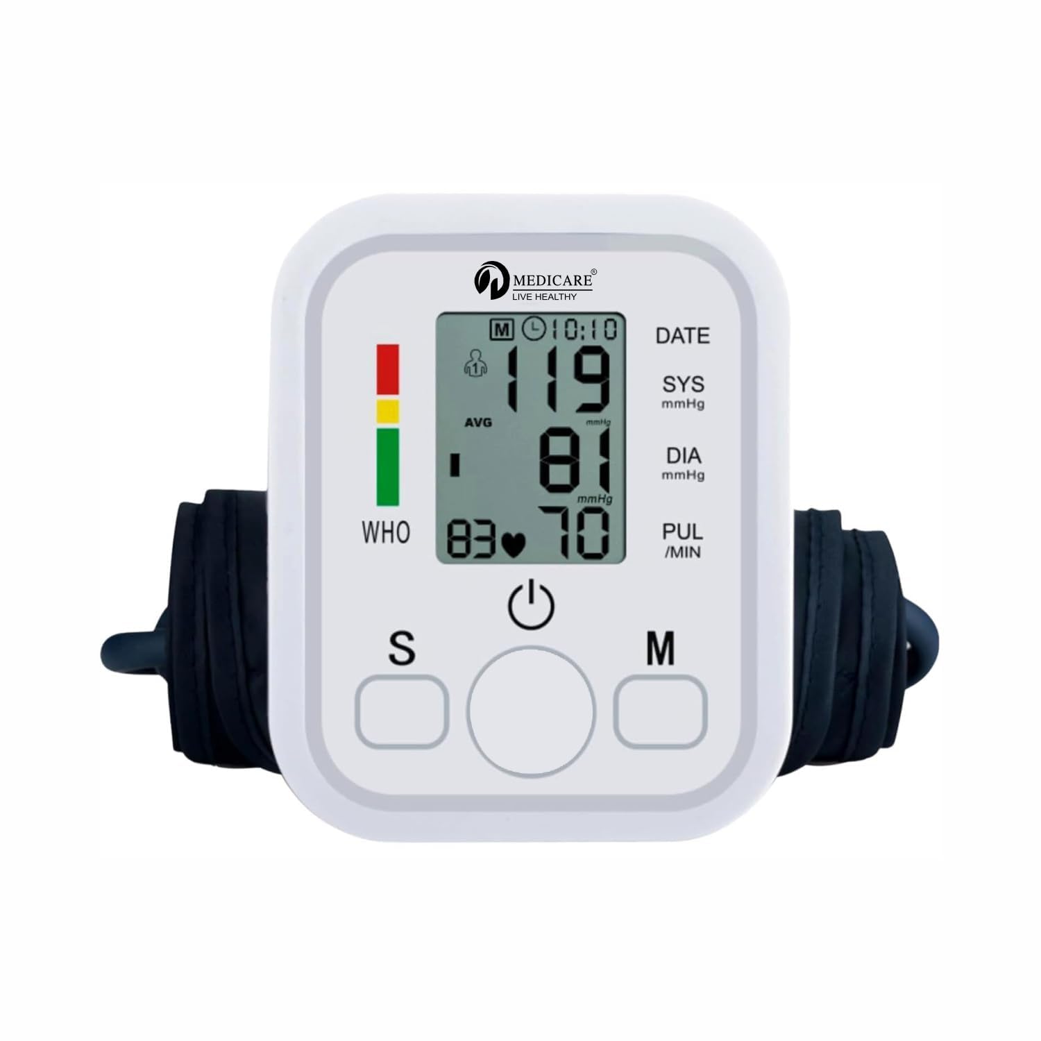 AccuTrust Digital Upper Arm Blood Pressure Monitor with Large LCD Display & Voice Assist | Fast Accurate BP Machine for Adults and Elderly Home Use 3