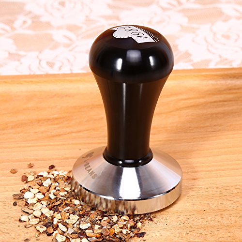 Prensadores de café Sabotaje base plana inoxidable en Acero Diámetro Negro Diámetro 57.5mm - Imagen 3