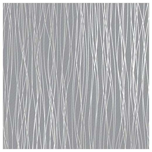 Kmiles Non-Woven 3D Wallpaper, Length 20.8" Width 393" Per Roll, Modern Print Embossed Stripe Fashion Wallpapers for Livingroom, Bedroom, Silver Grey (Not Peel and Stick).