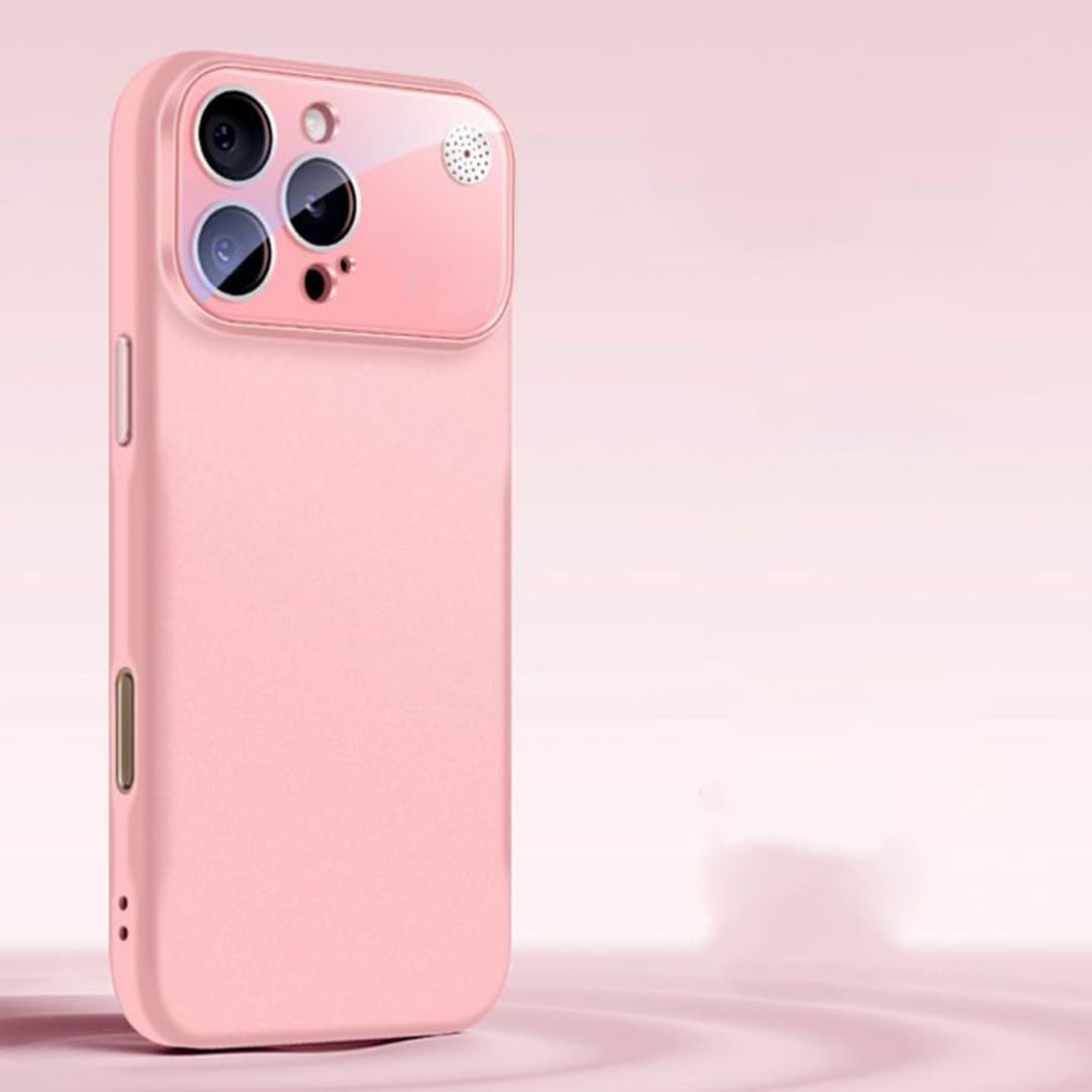 Coque silicone liquide pour iPhone 12 protection objectif intégrée rose - 8