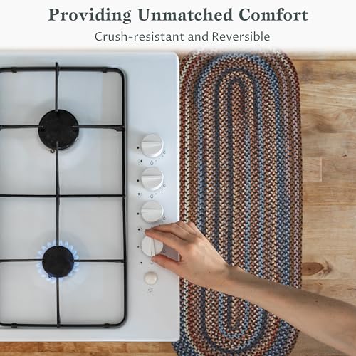 Rhody-Rug-Astoria-AS82-Black-Rock-2-x-6-Oval-Runner-Durable-Braided-Area-Rug-Home-Decor-Floor-Mat-or-Kitchen-Rug-Easy-Care-Ideal-for-High-Traffic-Areas-Made-in-USA Rhody Rug Astoria AS82 Black Rock 2 x 6 Oval Runner Durable Braided Area Rug Home Decor Floor Mat or Kitchen Rug Easy Care Ideal for High Traffic Areas Made in USA