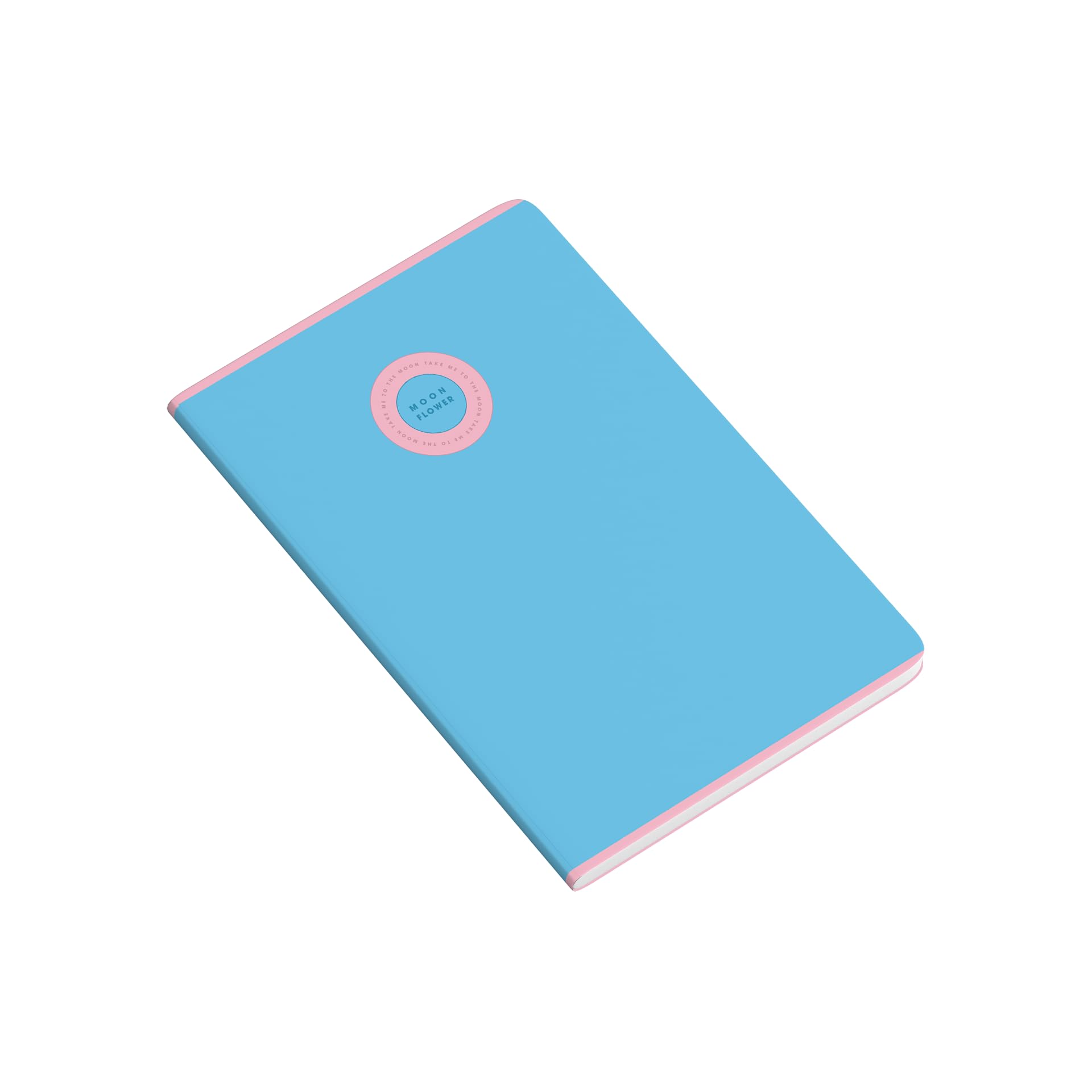 Ambar48 Sheets 90 GSM Moon Flower Compus Exercise PP Cover Note Book, A4 Size