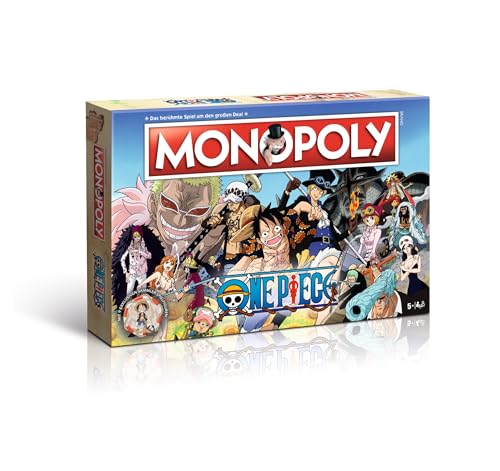 Winning Moves Monopoly One Piece Edition - Monopoly Spiel für Fans - Familienspiele Strategie Brettspiele One Piece - 2+ Spieler ab 12+ Jahren - Deutsch