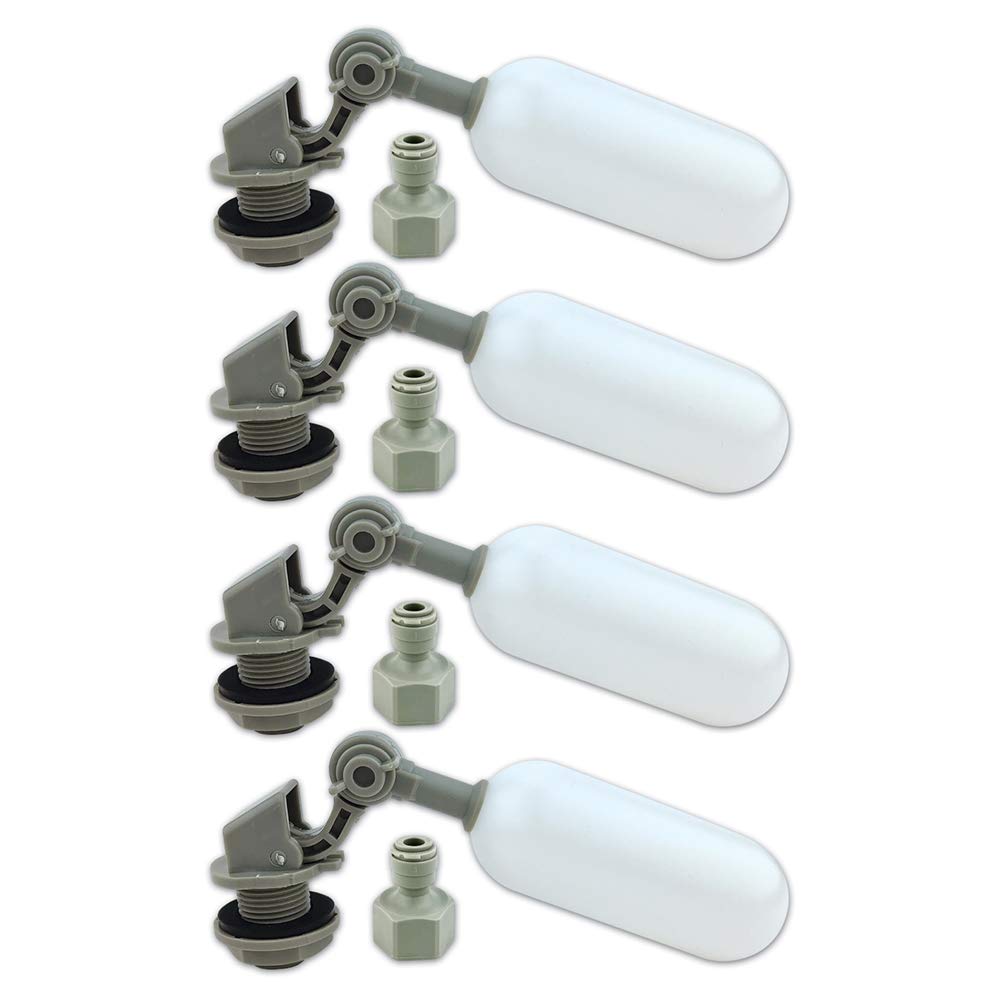 Valve flottante 6,35 mm réglable pour stopper les débordements d'aquarium et d'osmoseur