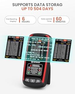 METRINARY Radon Detector for Home, Portable Radon Monitor with TFT Color Display, Rechargeable Radon Tester Quick Result 6 Hour, 504-Day Data Storage with Audible & Visual Alarm (pCi/L or Bq/m³)