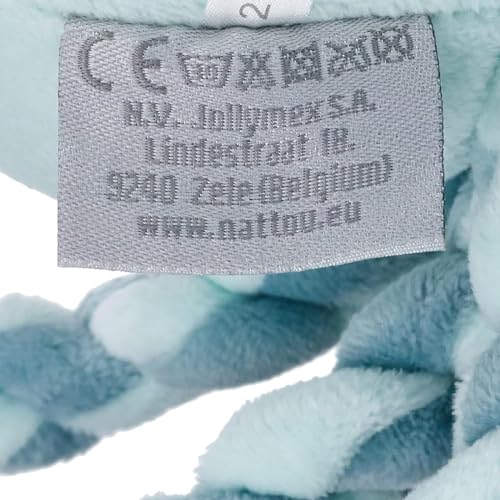 Nattou Kuscheltier Oktopus, Für Neugeborene und Frühchen, 23 cm, Mintgrün