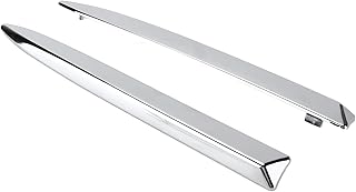 Garniture Chromée de Moulure Supérieure de Pare-Chocs Avant de Voiture 735455041 Remplacement pour 500 2007‑2015