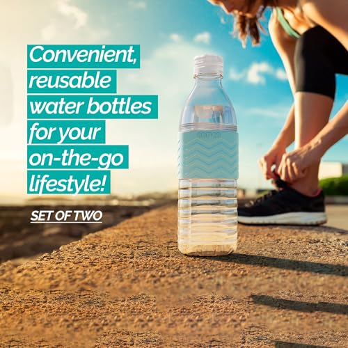 Copco Hydra Reusable Tritan Water Bottle with Spill Resistant Lid and Non-Slip Sleeve, 16.9-ounce, Robin Egg Blue, 2 Pack - Image 3