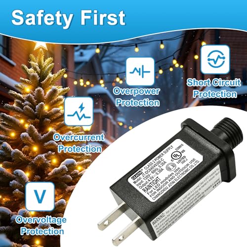 Image of Pack of 2 4.5V 1.35W Power Supply, Transformer for CZJUTAI JT-DC045V0300-C IP44 4.5V1.35W for Christmas Lighting, String Light, Projector Light, Lawn Lamp, Inflatable Device [X2D3]