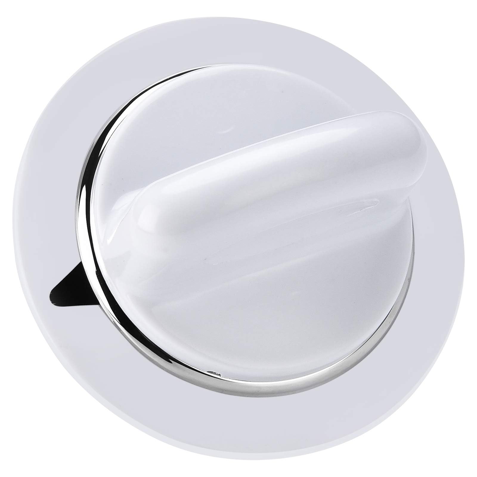 WE01x20374 Bouton de commande de minuterie WE1M654 avec anneau métallique pour sèche-linge électrique général et Hotpoint – Remplace AP3995098 WE01M0443 WE1M443