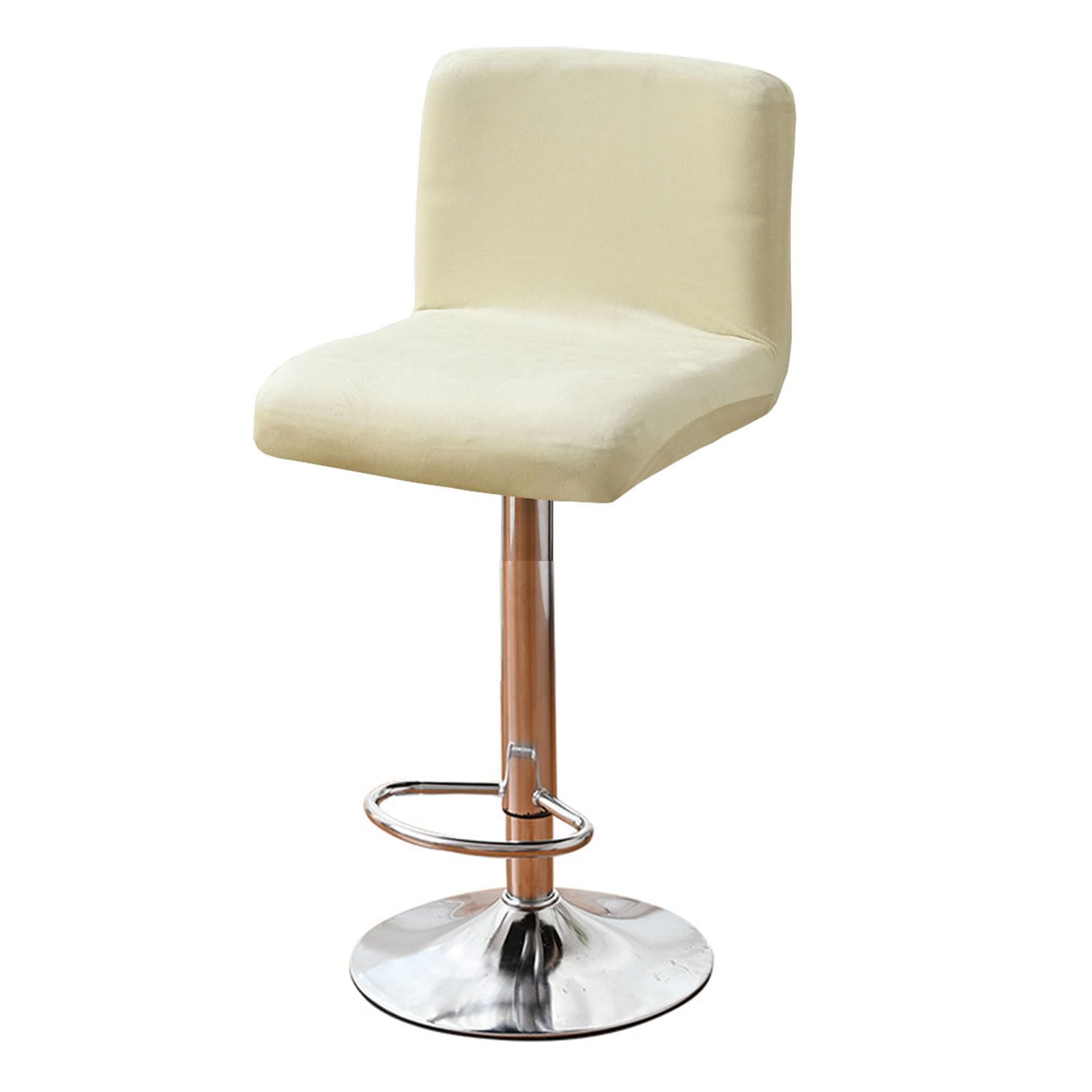 Leomix Stretch Square Swivel Bar Stool Covers Set of 2/4/6, Velvet Bar Stool Chair Covers, for Counter Height Mid Low Back Chair Protector,D,6pack