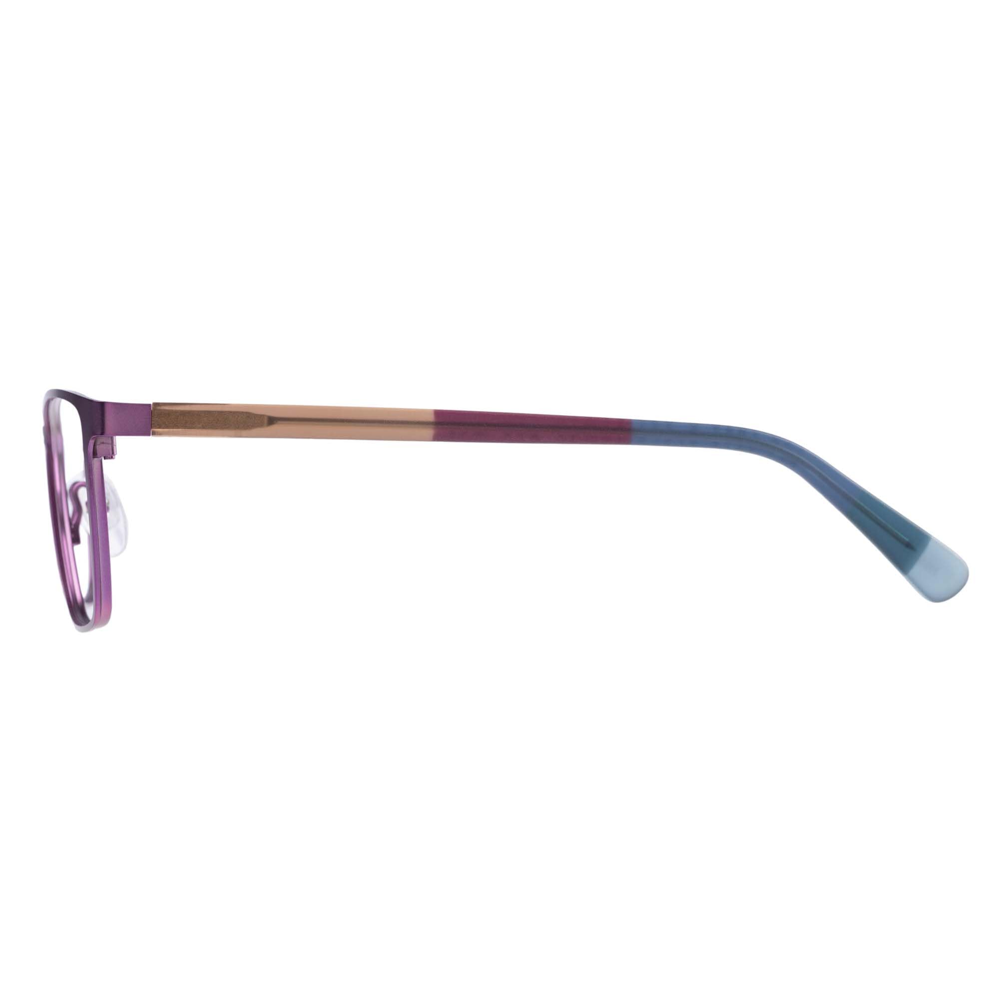 Botaniq Brille mit Sehstärke für Damen optional mit Sonnenbrillentönung oder Blaulichtfilter, Katzenauge, gefertigt aus Edelstahl (inklusive Brillenetui)