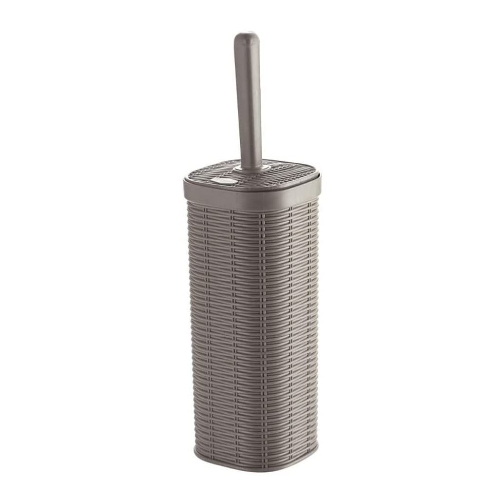 Szczotka do Toalety, Szczotka Toaletowa I Uchwyty Łazienka WC Szczotki Toaletowe Plastikowy Zestaw Szorujący Szczotka Do Muszli Klozetowej Szczotki Toaletowe Czyszczenia(Khaki)