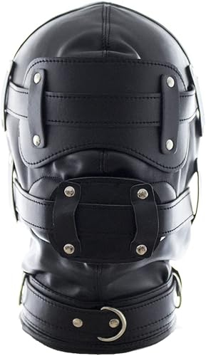 joxipe Máscara de piel de cara completa con los ojos vendados para cosplay, arnés ajustable para la cabeza, máscaras faciales suaves para Halloween