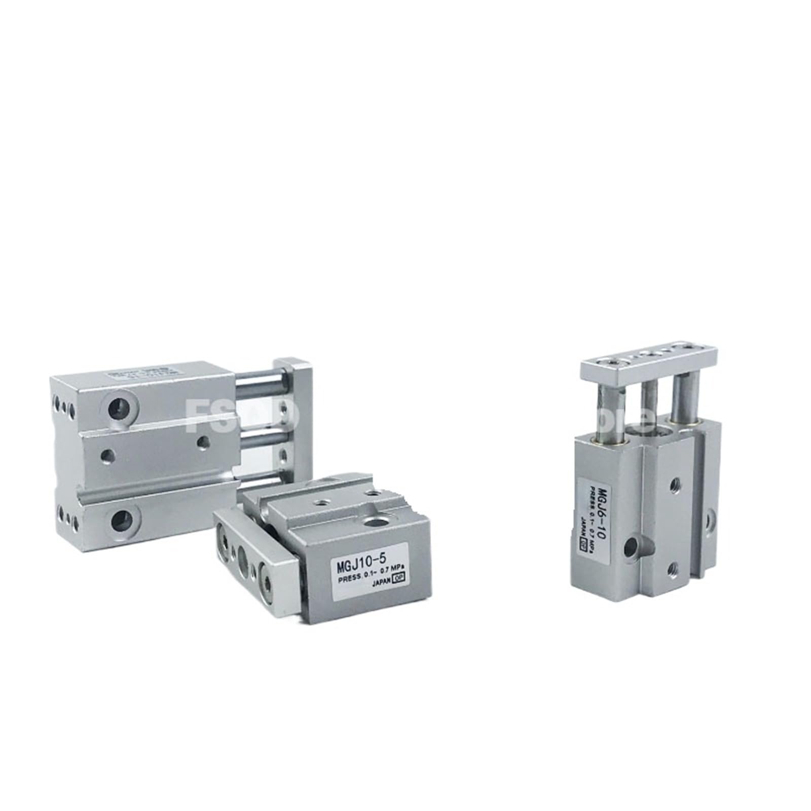 Mini vérin triple arbre MGJ10-15 actionneur pneumatique compact