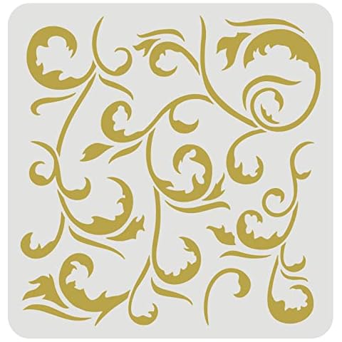 FINGERINSPIRE Victorian Vine Reusable Stencil Cover