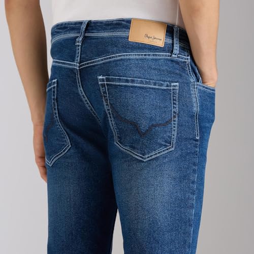 Image of Pepe Jeans Men's Jeans | Straight Fit | Mid Rise | Stretchable
