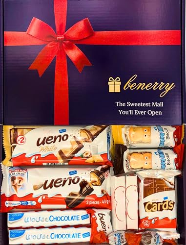Luxury Chocolate Letterbox Gift – 12 Assorted Chocolates – Gift for Birthdays, Father’s Day, Mother’s Day, Christmas, Thank You, Him, Her, Kids
