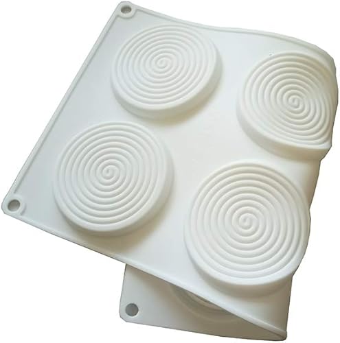 Miniatura 4 de Moldes de silicona en forma de espiral, herramientas de decoración de pasteles, molde para hornear para hacer pasteles, gelatina, mousse, postre