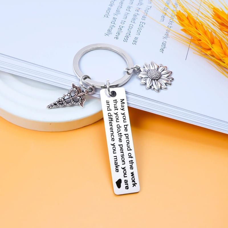 Med School Gifts Doctor Medical Students Gifts Keychain - Key Chains for Future New Doctors, Women Men Doctor's Gift, Md Med Student