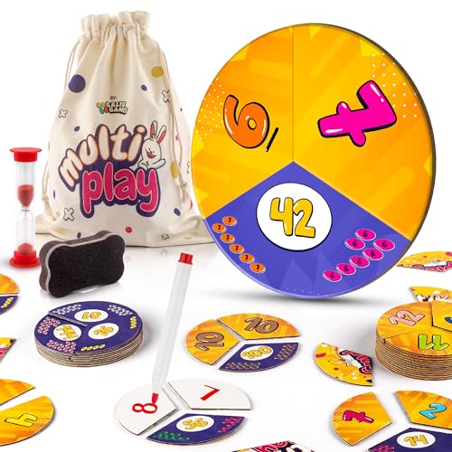 oversized multiplication and division flashcard game