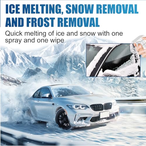 image for Generic 2PCS De-Icer for Car Windshield, 4oz Instant Snow Ice Frost Re