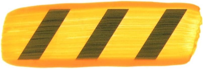 GOLDEN Heavy Body Acrylics, Fluorescent Orange-Yellow, 4 fl. oz. Jar, Professional Acrylic Paint, Transparent