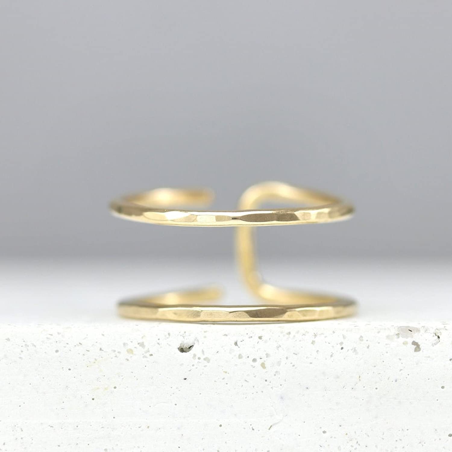Bague D’orteil Hawaïenne – Or Rempli 14 Carats – Taille 5 Ajustable – Femme Ado – Fabriquée USA