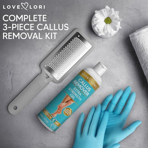 image for LOVE, LORI Professional Foot Scrubber Dead Skin Remover Kit - Foot Fil