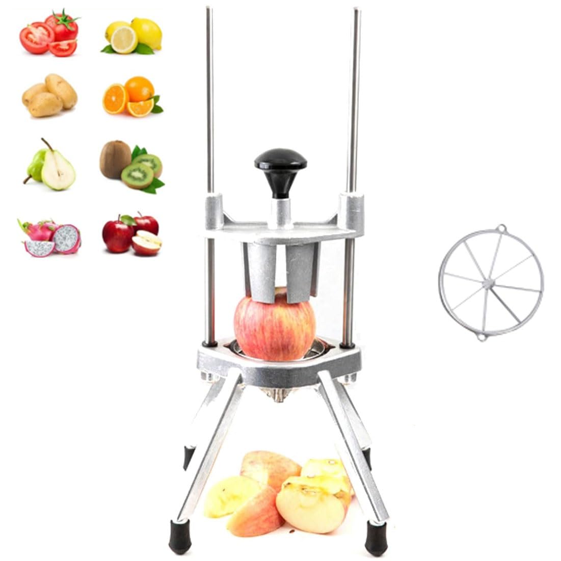 CWCQGH Lemon Lime Slicer and Heavy Duty Fruit Cutter Wedger for Kitchen and Commercial Use (8)