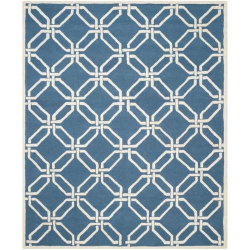 Image of Hand Tufted Wool Carpets Anti Shedding Rug Modern Carpets for Living Room Size 9x12 Feet