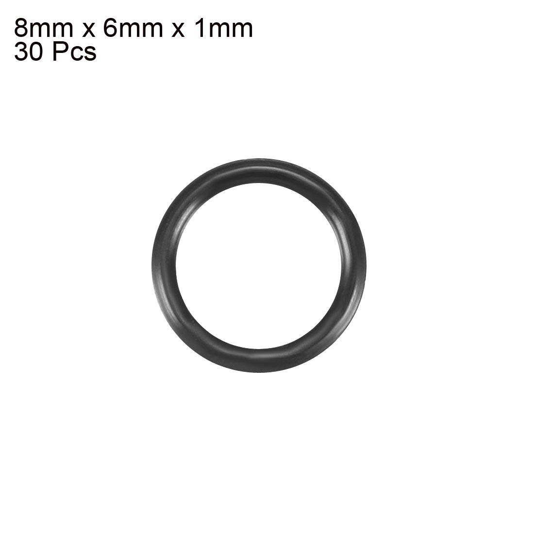 Juntas Tóricas De Nitrilo - Paquete De 30 | 9.6mm Exterior, 6mm Interior, 1.8mm Ancho