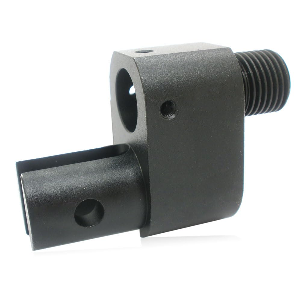 Fascia per pompa variabile in lega di alluminio nera e adattatore silenziatore per Crosman Barrel 1377 1322..