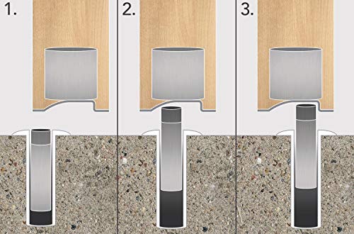 RICHELIEU 67FSFBR Magnetic Fantom, Black, 5.18 lbs Door Stop