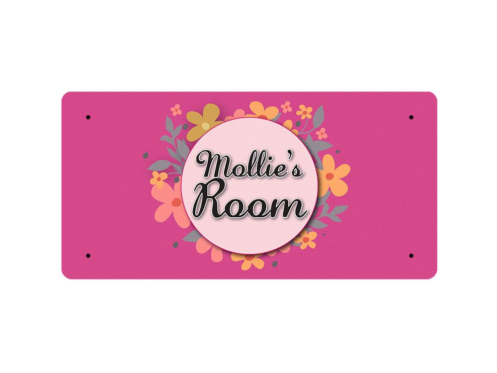 Mcmug White - Mollie's Room - Metal Sign, Decorative Sign, 200Mm X 100Mm