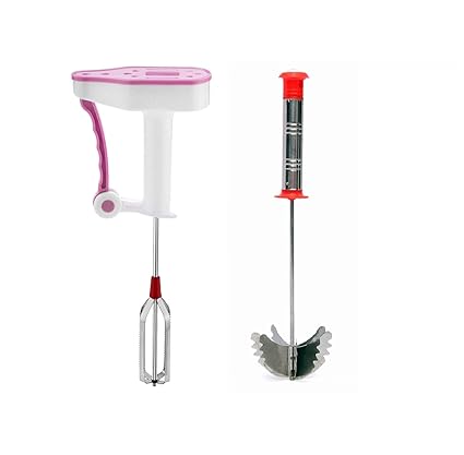 Majik Egg Beater Blender and Hand Blender Beater for Milkshake, Lassi, Butter Milk (Combo of 2)