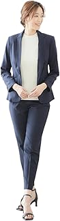 [リリヤーノ] スーツ レディース テーラード ジャケット パンツ 2点セット 洗える スーツセット レディーススーツ ビジネススーツ リクルートスーツ セットアップ 大きいサイズ フォーマル 入学式 ストレッチ素材
