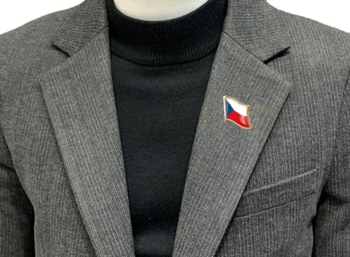Image of vmcoatdu Country Flag Backs Locking Pin Keepers Locking Clasp Pin Badge International Travel Brooch Metal Alloy Souvenir Pin 0.75x0.7 Inch Small Pin