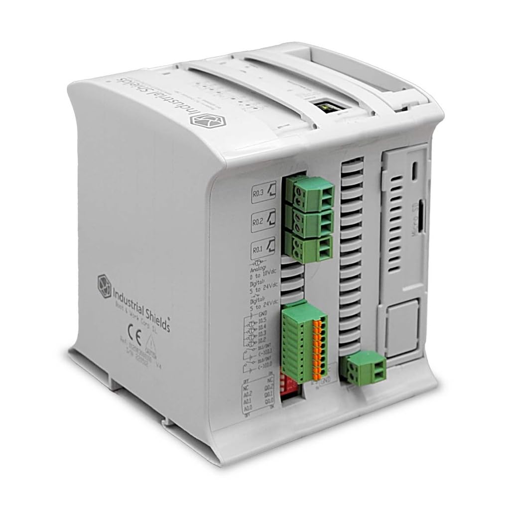 Controlador Industrial Raspberry PLC 19R – 16 Entradas Digitales y 8 Relés – CPU Raspberry Pi – RS-485 Modbus y Ethernet – Montaje DIN – Industrial Shields